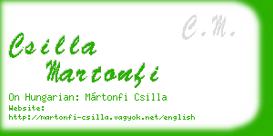 csilla martonfi business card