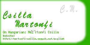 csilla martonfi business card